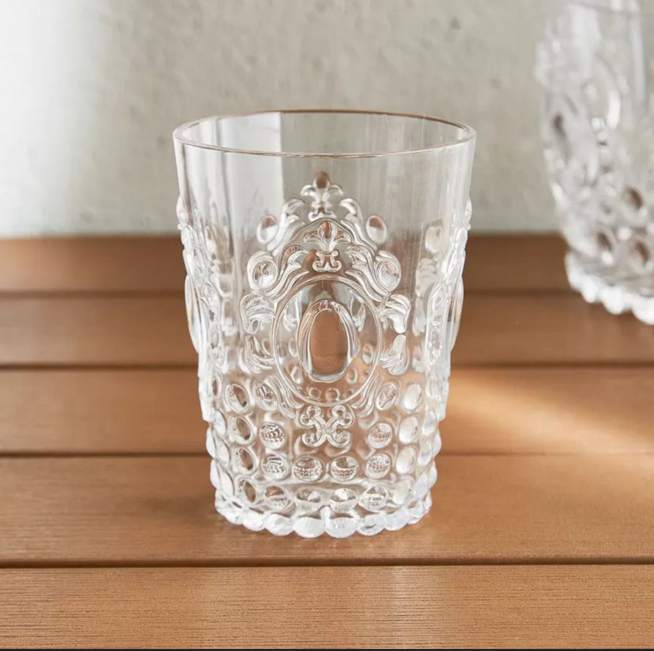 crystal clear water glass 6pcs set