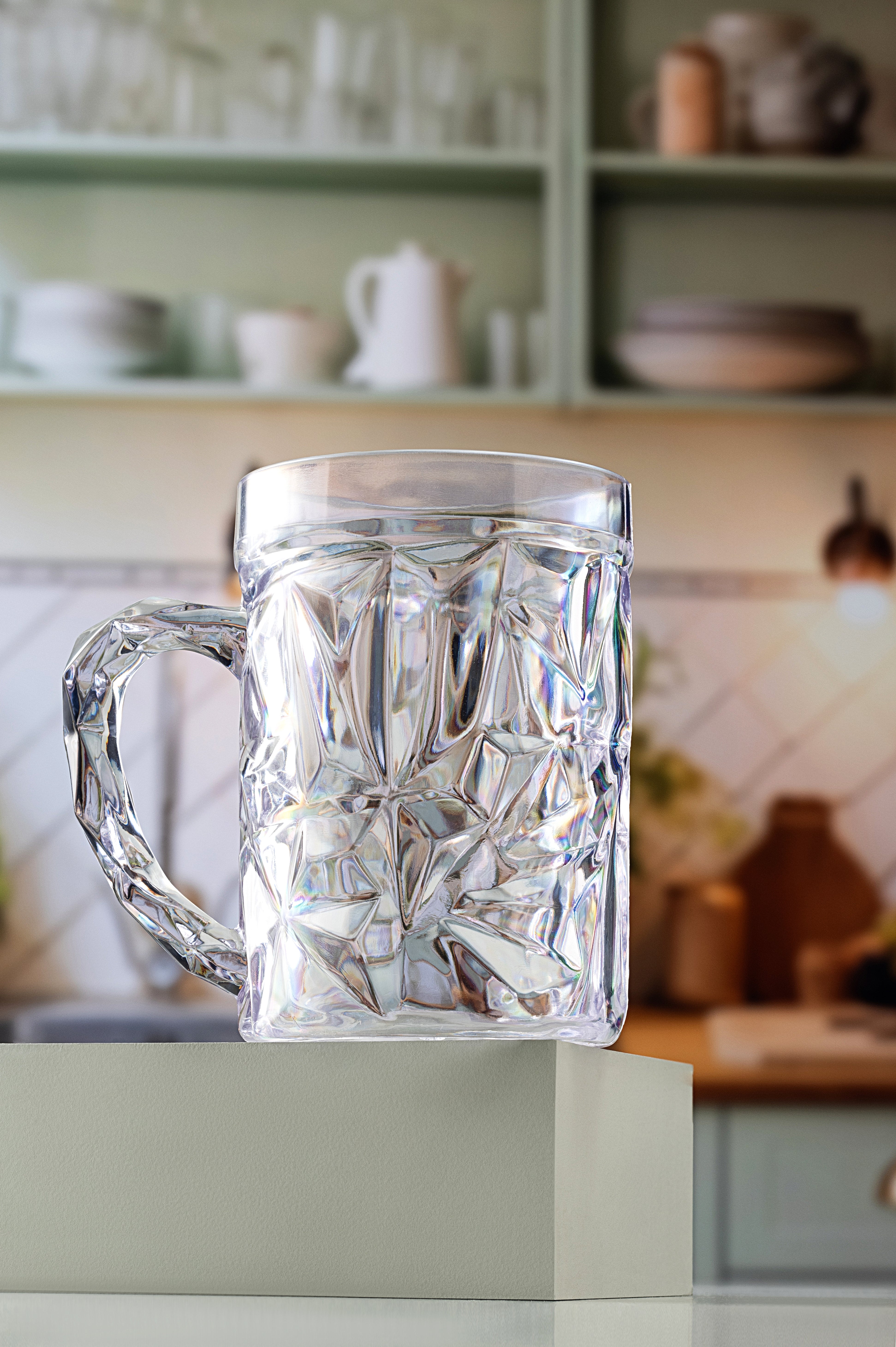 Premium Crystal plastic Mug - Pack of 3