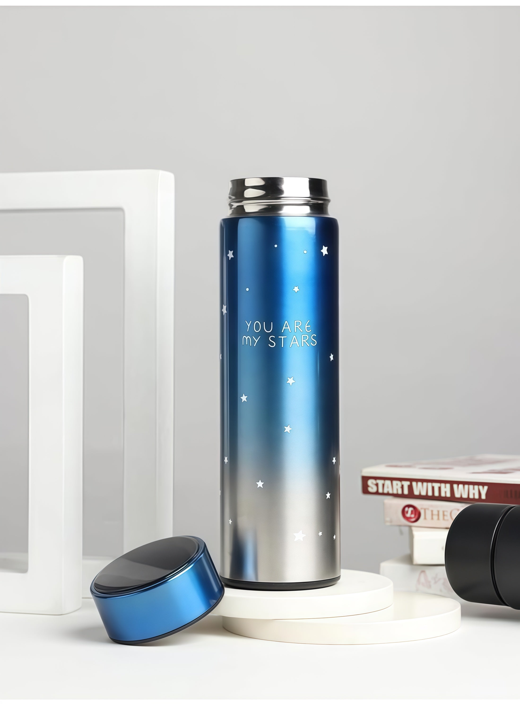 LED temperature water bottle stainless steel 500ml