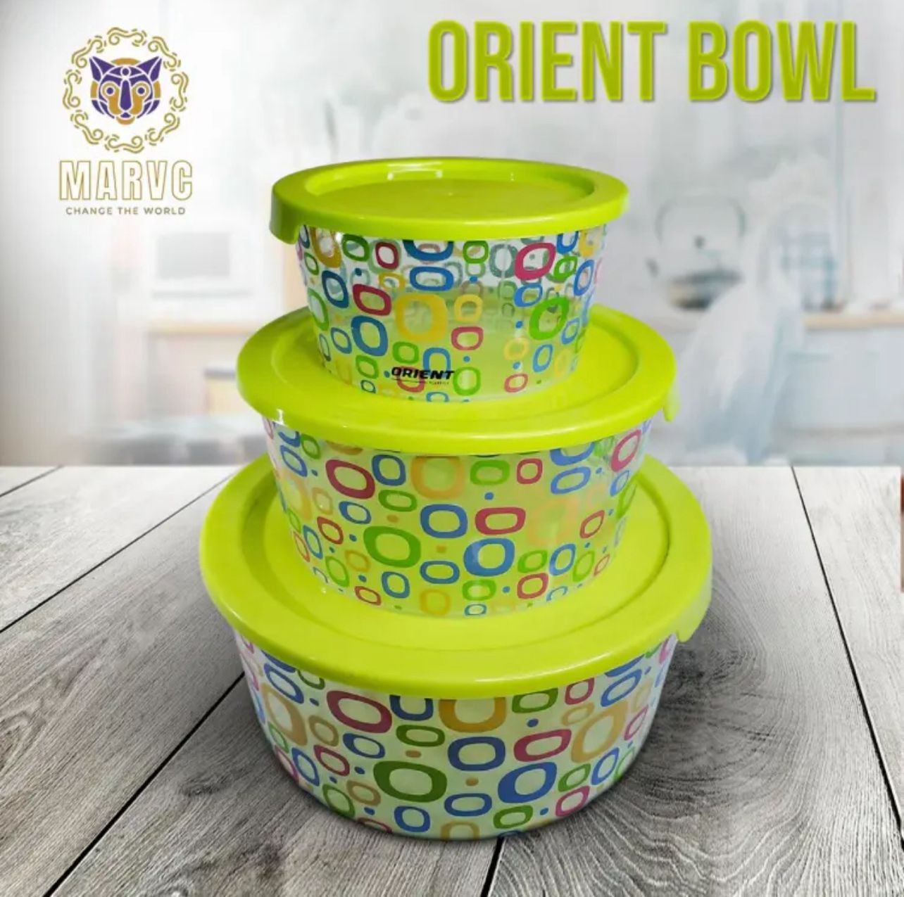 Premium Plastic Bowl set in 3 Different colors