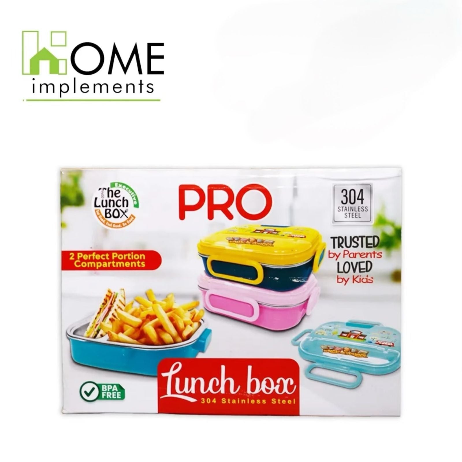 Kids School Lunch Box Stainless Steel - School Series