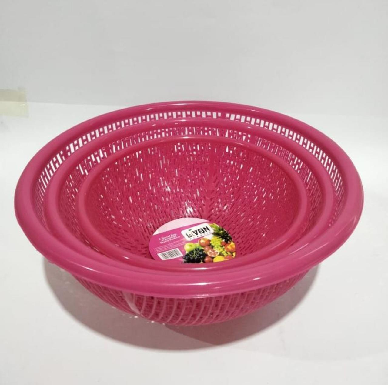 Food basket set 3 pcs  available in different color